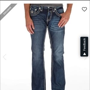 Rock Revival “Kane” Slim Boot Jeans size 34